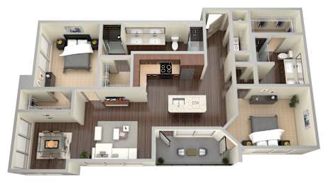 2 beds, 2 baths, 1,220 sqft, $2,363