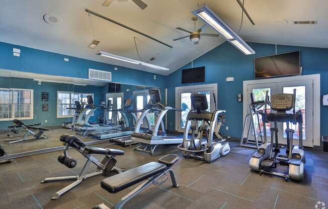 Fully equipped Fitness Center at Magnolia Terrace, Charlotte, NC, 28213