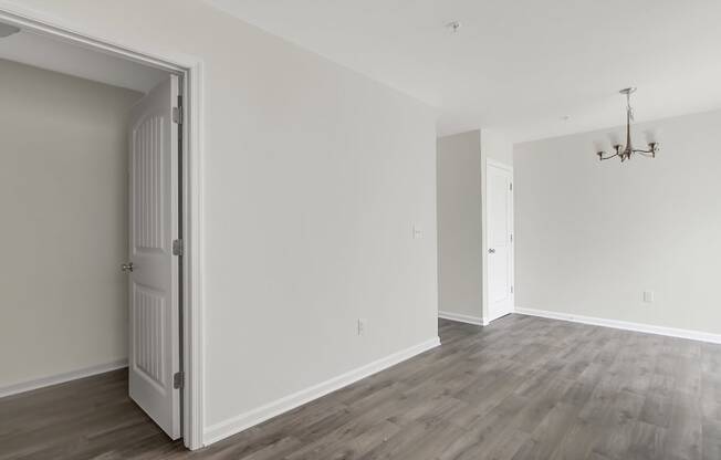 Bedroom with white walls and wood flooring at Hudson Ridge, Red Lion, Pennsylvania