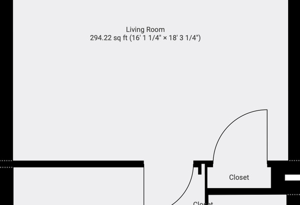 Affordable Studio + 1 Bath ABP