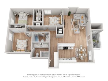 3 beds, 2 baths, 1,194 sqft, $1,930