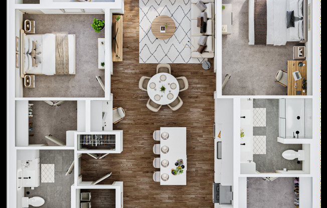 2 beds, 2 baths, 1,329 sqft, $3,125, Unit 106