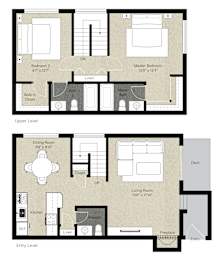 2 beds, 2.5 baths, 1,153 sqft, $3,185
