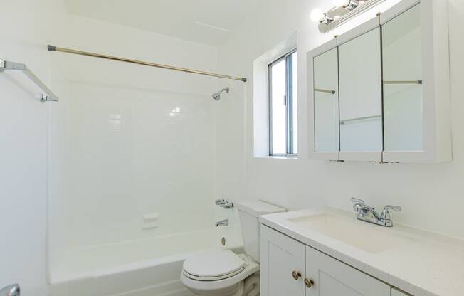 a bathroom with a sink toilet and a shower