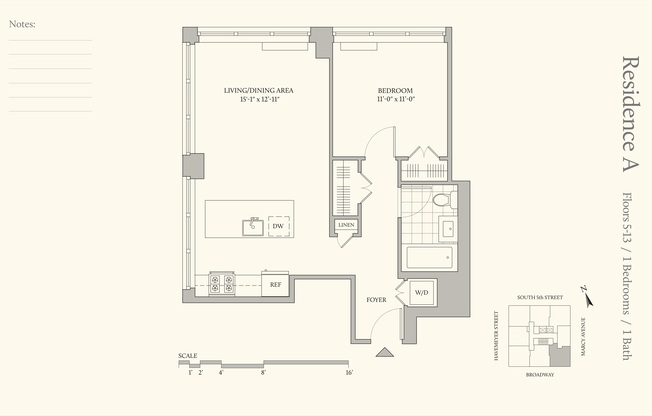 1 bed, 1 bath, 704 sqft, $4,222, Unit 10A