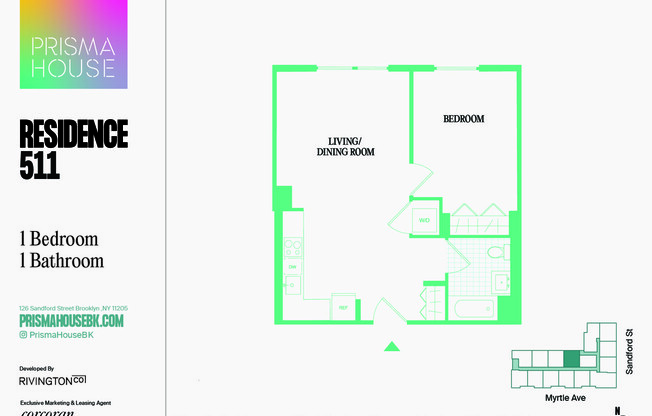 Studio, 1 bath, $3,503, Unit 511