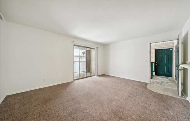 Spacious Living Area with Carpet