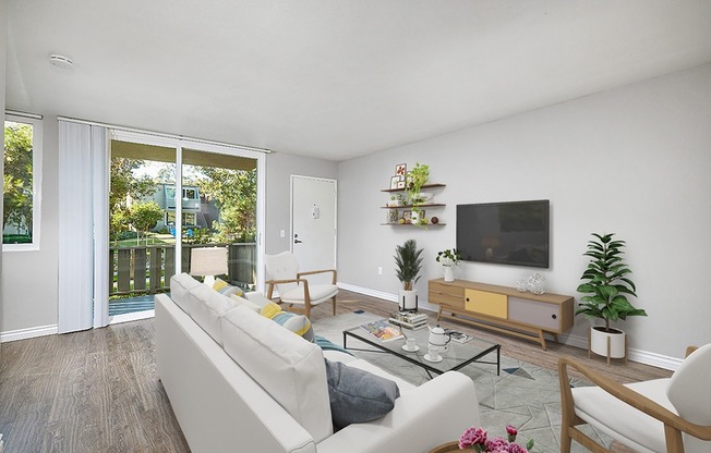 staged living room