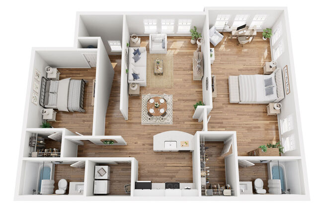 2 beds, 2 baths, 1,314 sqft, $1,997