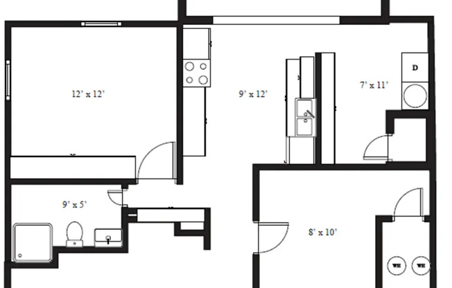 2 beds, 2 baths, 955 sqft, $1,399, Unit 3605C