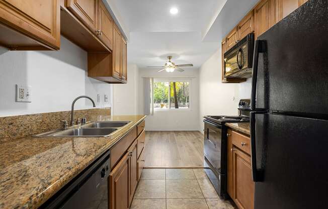 070 One Bedroom Kitchen