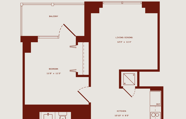 1 bed, 1 bath, $4,310, Unit 20N
