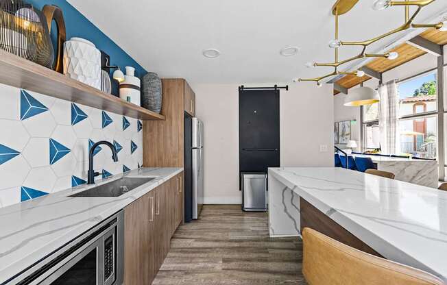 Community Kitchen in the Clubhouse at Veranda La Mesa in La Mesa, CA 91942