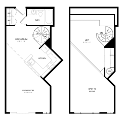 Studio, 1 bath, 697 sqft, $1,175
