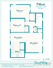 2 beds, 1 bath, 983 sqft, $1,470