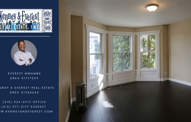 OPEN HOUSE: Sunday (7/26) 4:00pm-4:30pm. Spacious 2BR/1BA in the Mission Dolores, H/W Floors, Open Kitchen, Shared Laundry (780 Guerrero Street #4)