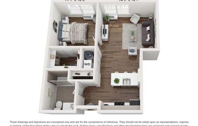 1 bed, 1 bath, 650 sqft, $2,320, Unit 413