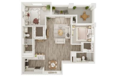 2 beds, 2 baths, 1,502 sqft, $1,950