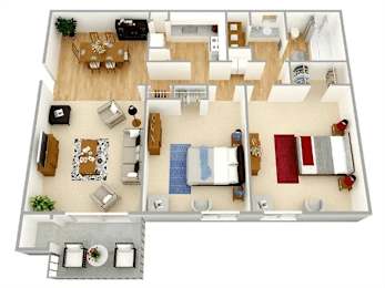 2 beds, 1 bath, 1,015 sqft, $1,200