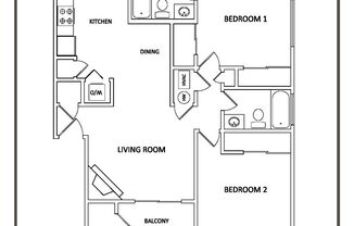 2 beds, 2 baths, 900 sqft, $1,995, Unit 6TH-4