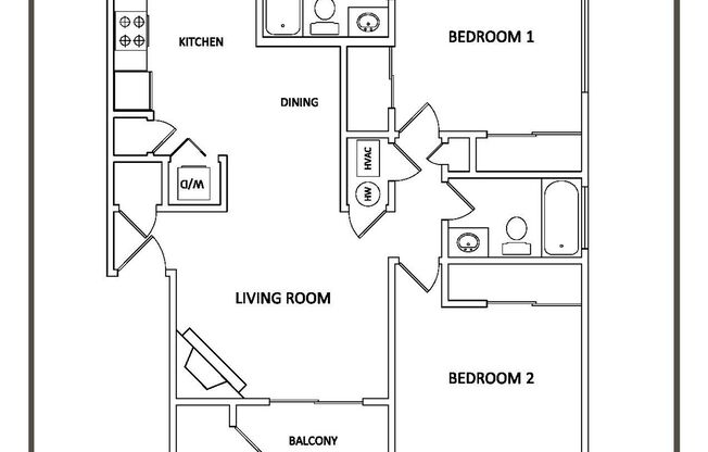 2 beds, 2 baths, 900 sqft, $1,995, Unit 6TH-4