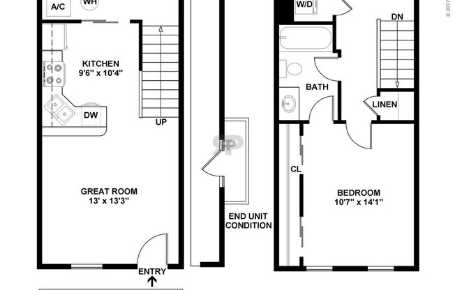 1 bed, 1 bath, 755 sqft, $1,140