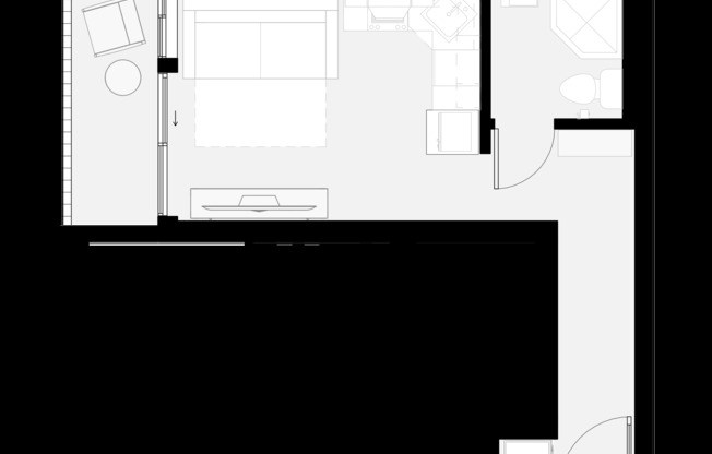 Studio, 1 bath, $2,195, Unit 104