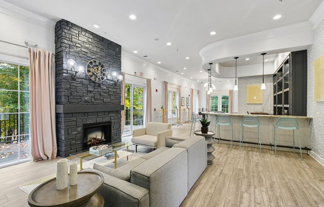 naturally lit clubroom space