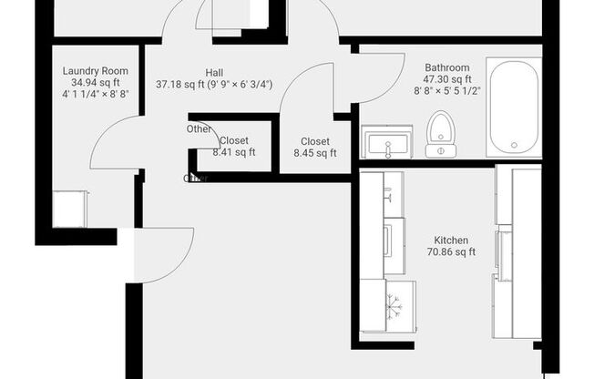 2 beds, 1 bath, 777 sqft, $795, Unit 1609 S 1st B