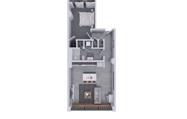 1 bed, 1 bath, 842 sqft, $1,430, Unit 203