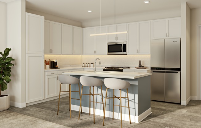 We offer two kitchen scheme options - here is color scheme B.
