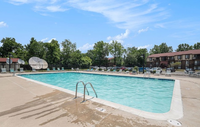 Large Sundeck and Pool at West Wind Apartments, Fort Wayne, 46808