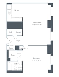 1 bed, 1 bath, 811 sqft, $2,525