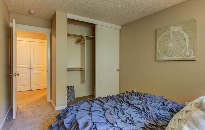 Model Bedroom and Closet at Commons at Timber Creek, Portland