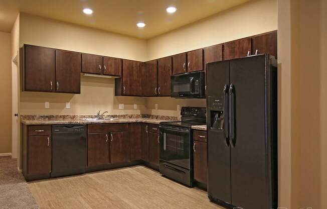 kitchen at Cascades of Mandan, North Dakota