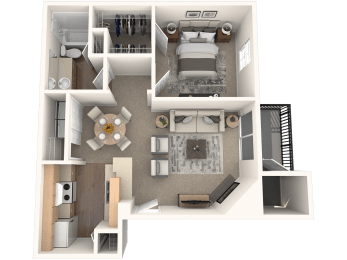 1 bed, 1 bath, 600 sqft, $1,172