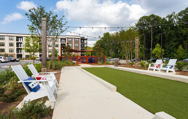 Tap in to the New Bocce Ball craze and Enjoy this Outdoor Game at Echo at North Pointe Center Apartment Homes, Alpharetta, GA 30009
