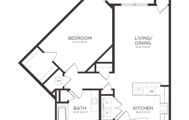 1 bed, 1 bath, 882 sqft, $2,440