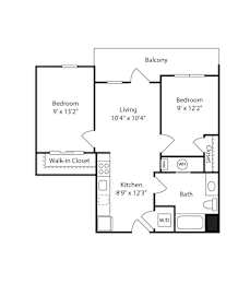 2 beds, 1 bath, 682 sqft, $4,111