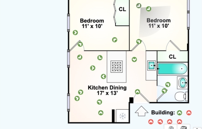2 beds, 1 bath, 650 sqft, $3,725, Unit 1