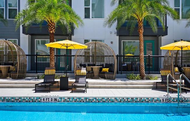Poolside Lounge and Cabanas  at Berkshire Winter Park, Winter Park, FL, 32789