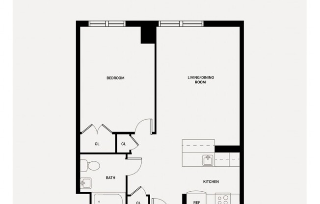 1 bed, 1 bath, $3,100, Unit 703