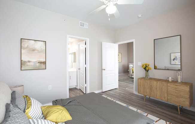 Bedroom at Links at Forest Creek in Round Rock Texas near Austin