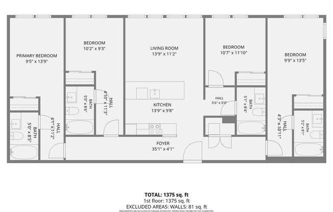 4 beds, 4 baths, 1,094 sqft, $2,900, Unit 207