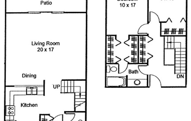 2 beds, 1.5 baths, 1,254 sqft, $1,595, Unit 175-104