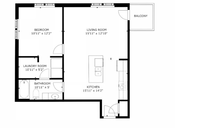 1 bed, 1 bath, 843 sqft, $1,329, Unit 1281-06