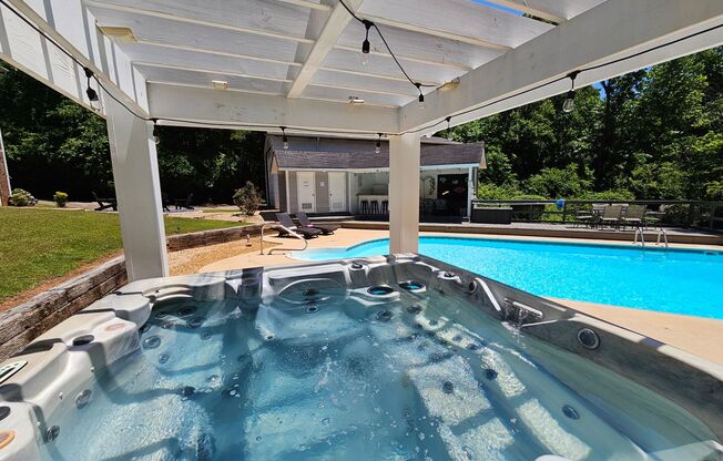 FURNISHED: Beautiful Large Private Estate on 16 Acres with Pool,Jacuzzi,Playground & More!