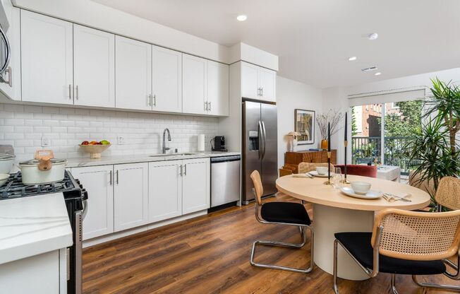 Dining Room With Energy Efficient Appliances at Fedora Bliss LLC, Woodland Hills, CA, 91367