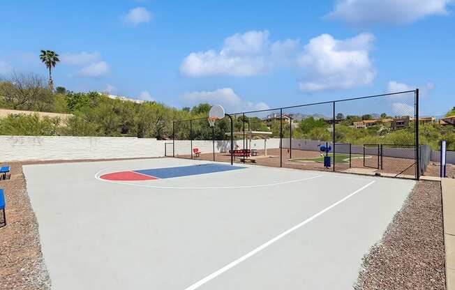 Community Sports Court at Hilands Apartments in Tucson, AZ.