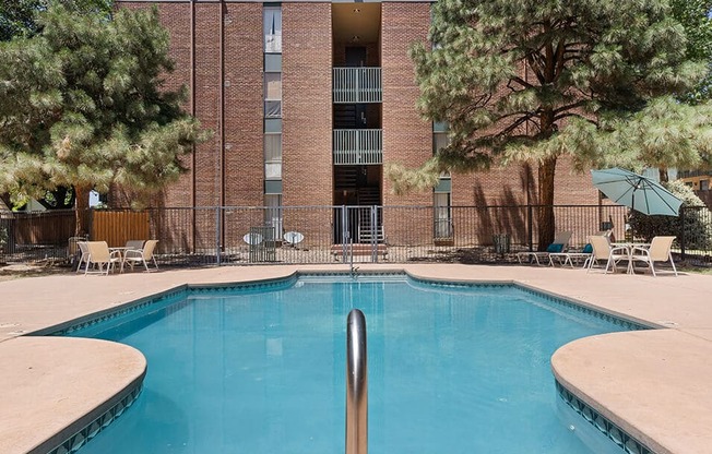 sparkling swimming pool on-site in Albuquerque
